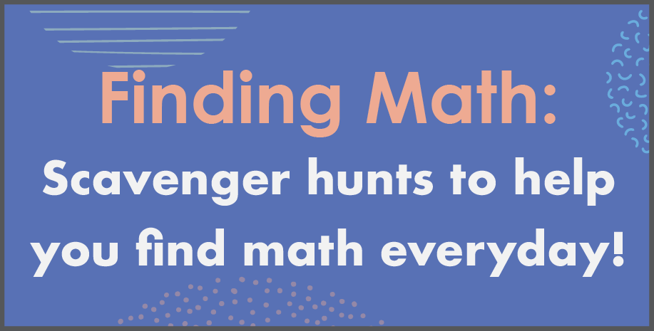 Finding Math Scavenger Hunt Image 01
